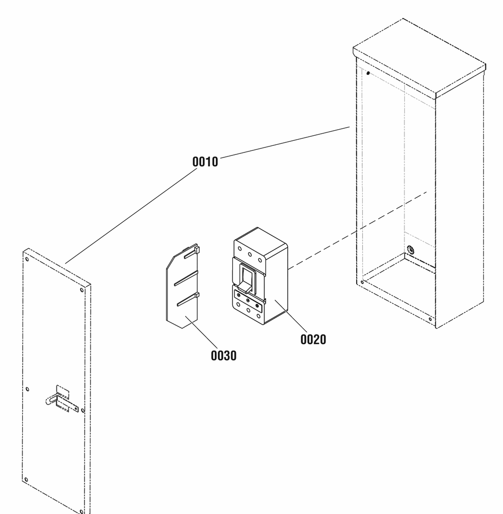 Circuit Protection Group Diagram and Parts List for 080009-01  Briggs and Stratton Generator